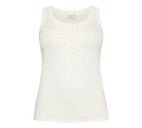 DÃ©bardeur femme KAFFE Curve KCCarina Rhinestone Blanc L