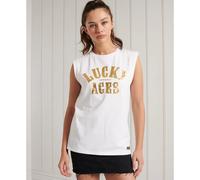 DÃ©bardeur femme Superdry Military Logo Blanc 38