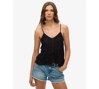 Superdry Vintage Ladder Trim Sleeveless T-shirt Noir XL Femme