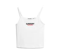 Superdry Sportswear Logo Fitted Sleeveless T-shirt Blanc M Femme