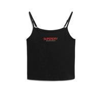 Superdry Sportswear Logo Fitted Sleeveless T-shirt Noir S Femme