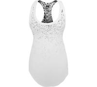 DÃ©bardeur femme Urban Classic long leo print loose Blanc S