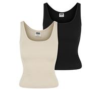 DÃ©bardeur femme Urban Classics Organic Basic (x2) Beige XL
