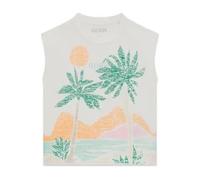DÃ©bardeur fille Guess Boxy Slub Blanc 14 ans