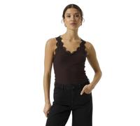 DÃ©bardeur finition dentelle femme Garcia Marron M