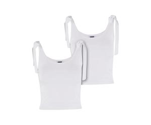 DÃ©bardeur jersey femme Urban Classics (x2) Blanc 4XL