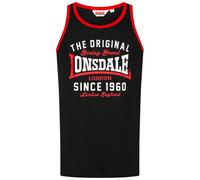 Lonsdale Débardeur London Andover Homme Noir 100% coton Coupe standard XL