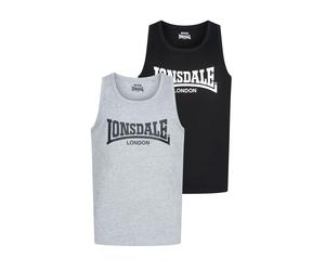 DÃ©bardeur Lonsdale Averham (x2) Noir 3XL