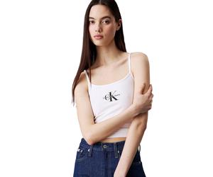 DÃ©bardeur monologo femme Calvin Klein Blanc L