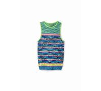 DÃ©bardeur rayures maille femme Desigual Bleu XL