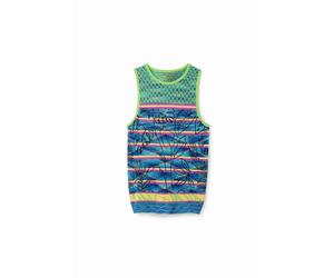 DÃ©bardeur rayures maille femme Desigual Bleu XL
