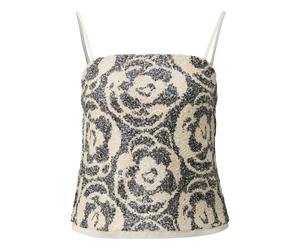 DÃ©bardeur style bandeau Ã sequins et bretelle amovible femme COMMA Beige 40