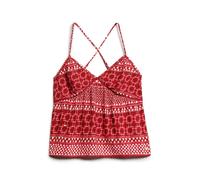 DÃ©bardeur tissÃ© imprimÃ© femme Superdry Rouge L
