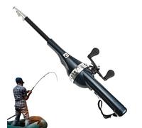 Da - de voyage pliable super courte | Portable robuste à double haltère pour l'eau salée, voyage pour l'extérieur, Fiu