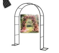 Da Giardino In Acciaio Larghezza 80-400 cm, Archetto ante Per Rose E Piante, Traliccio Perato Da Esterno, Supporto Archi Di Nozze Resistente, Deze Per Feste (L3,9 × H7,0,6 m)