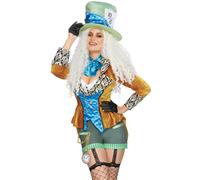 Leg Avenue Women's Classic Mad Hatter Fancy Dress Costume Medium