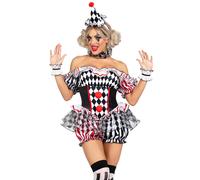 DÃ©guisement femme Leg Avenue Harlequin Multicolore M