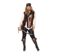DÃ©guisement femme Leg Avenue Plus Captain Multicolore 3X/4X