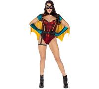 Leg Avenue Costume d'Halloween sensuel 5 pièces avec cape et gants, taille L
