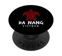 Da Nang Motif Tribal Vietnam Tortue de mer île Plage PopSockets PopGrip Adhésif