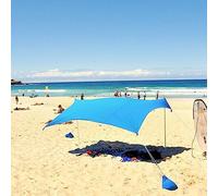 da Spiaggia Con protezione solare UPF50+ | Parasole portatile Leggero antivento pieghevole | estivo Mare Giardino escursioni Famiglia Bambini campeggio Facile montaggio