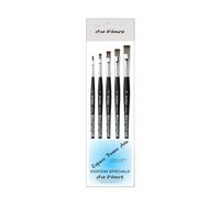 Da Vinci 374 3374 Lot de 5 pinceaux plats synthétiques 2,4,6,8,10