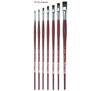 Da Vinci 8740 Série College Lot de pinceaux, en Poils, Marron/Transparent, 2 + 4 + 6 +8+ 10 + 12 + 16