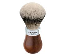 da Vinci blaireau UOMO, poils de blaireau argentés 22 mm, manche en bois Kebony®, monture chromée, fabriqué à la main en Allemagne, taille 0