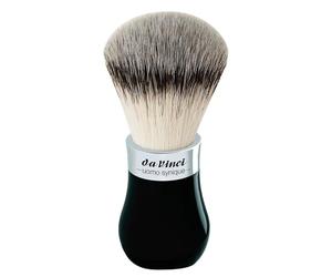 da Vinci Blaireau Uomo, Poils Imitation Vegan, Rasage Humide, Doux, Durable, Facile d'entretien, Monture chromée, fabriqué à la Main en Allemagne, Taille 0