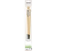 da Vinci Chuneo 4129 Lot de 3 Pinceaux Peinture en Poils de Porc Synthétiques pour Huile et Acrylique