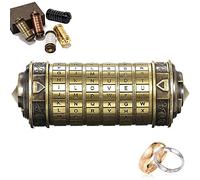 Da Vinci Code Mini Cadenas Cryptex idee Cadeau St Saint Valentin Homme Femme Maman Da Vinci Cadeau idee Rigolo Secret Personnalisé Cadeau Noel Couple Copine Maman Papa