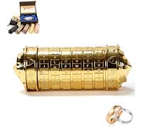Da Vinci Code Mini Cryptex Cadeau St Saint Valentin Homme Femme Papa Couple Original Maman Cadeau Cryptex Lettre, Mot de Passe pour Homme, Femme, ami, Petite Amie