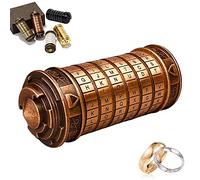 Da Vinci Code Mini Cryptex idee Cadeau St Saint Valentin Homme Femme Maman Original avec Deux Anneaux Saint Valentin Jeux Cool idee Rigolo Secret Cadeau Noel Couple Copine Maman Papa