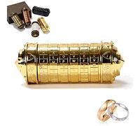 Da Vinci Cryptex Code Lock idee Cadeau St Saint Valentin Homme Femme Maman Original Lover Lock Coffret Cadeau idee Rigolo Secret Personnalisé Cadeau Noel Couple Copine Maman Papa