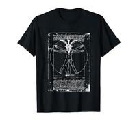 Da Vinci Goat Baphomet Vitruvien Satan Diable Occulte Magick T-Shirt