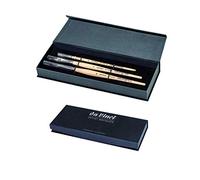 da Vinci Brushes 4251DV Lot de 3 pinceaux aquarelle Taille 0, rond taille 10, taille plate 10, noir