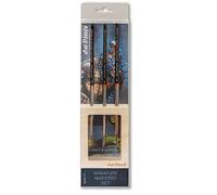 da Vinci, Miniature Maestro Manche Court, Set de pinceaux Fins 76, Poils de martre Rouge Kolinsky, précis, Petites Surfaces, Acrylique, Aquarelle et Gouache, fabriqué en Allemagne, Pointu, Taille 0