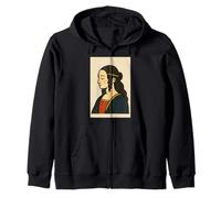 da Vinci Mona Lisa Graphique Sweat à Capuche