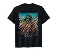 Da Vinci Mona Lisa Illusion Abstrait Moderne T-Shirt
