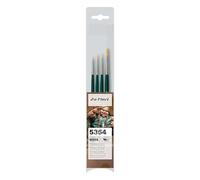 Da Vinci Nova Set de pinceaux synthétiques pour Tablette et Peinture Miniature, Vert, kurzstielig