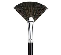Da Vinci Pinceau Éventail/Compartiments Pinceau Maquillage/Pinceau Éventail Highlighter/Fan Brush Strobing/Fan Pinceau, Extrafeines Poils De Chèvre, Extensions En Cheveux Naturels Pack De 11x 1pièce