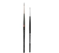 Da Vinci Pinceaux Miniature Maestro série 70 Rond Manche Court Kolinsky. Extra Long et Extra Pointu NO. 2 + 1