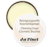da Vinci, savon pour pinceaux, savon nettoyant 40 g, vegan, nettoyage et soin pour pinceaux cosmétiques et Beautyblender, hydratant pour des poils souples, parfum citronné, fabriqué en Allemagne