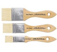 da Vinci série 2470-2429, spalter Brosse Large, Brosse synthétique Hobby, Lot de 3 pièces, Taille Plate 20mm.30mm.40mm.Fabriqué en Allemagne.