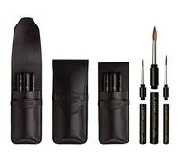 DA VINCI Série 5382-1503 Trousse de Voyage en Cuir Noir 30 x 30 x 30 cm