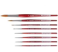Da Vinci Série 5580 cosmotop - Lot de 8 pinceaux synthétiques pour Aquarelle, n ° 0/10, 0/5, 0/3, 0/2. 0, 2, 6, 12 .fabriqué en Allemagne