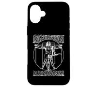 DA Vinci Vitruvian Guitar Man Rock n Roll Fan de Musique Rock Coque pour iPhone 16 Plus