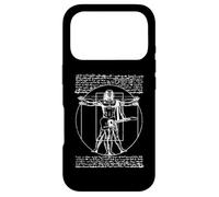 DA Vinci Vitruvian Guitar Man Rock n Roll Fan de Musique Rock Coque pour iPhone 17 Pro