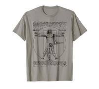 DA Vinci Vitruvian Guitar Man Rock n Roll Fan de musique rock T-Shirt