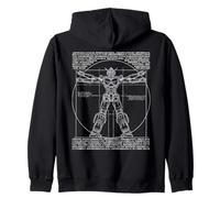 DA Vinci Vitruvian Robot Japonais Anime Lover Graphic Sweat à Capuche